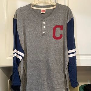 Cleveland Indians 3/4 sleeve shirt, new without tags